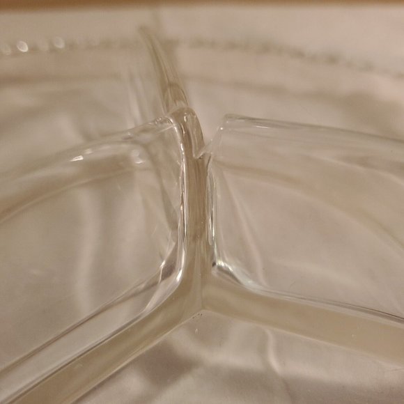 Candlewick Relish Pickle Dish and 6 plates set of 7, Vintage from France, - Picture 11 of 16